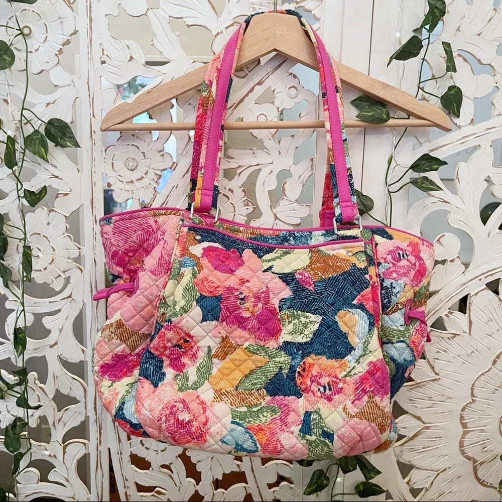 Vera Bradley Glenna Tote in Super Bloom - Picture 4 of 8